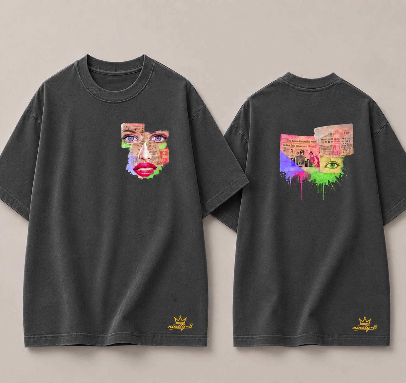 Tee-shirt Visage Collage